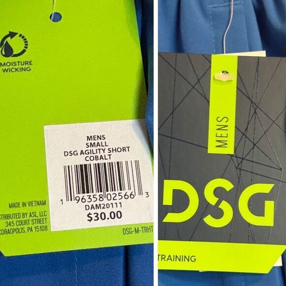 DSG - NWT - M Sz Small 8" Agility Training Shirts in "Cobalt" - Picture 14 of 16